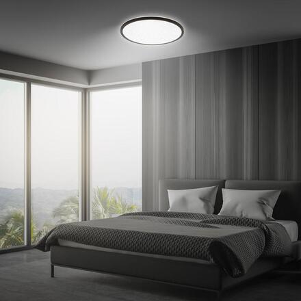 BRILONER Slim svítidlo LED panel pr.37,5 cm - 22W, 3000lm, dálkový ovladač, stmívatelné, černá 7655015