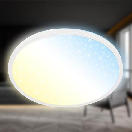 BRILONER Slim svítidlo LED panel pr.37,5 cm - 22W, 3000lm, dálkový ovladač, stmívatelné, bílé 7655016
