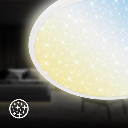 BRILONER Slim svítidlo LED panel pr.37,5 cm - 22W, 3000lm, dálkový ovladač, stmívatelné, bílé 7655016