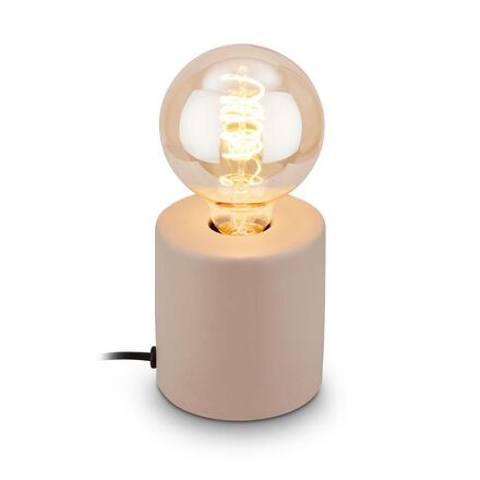 BRILONER Tubo stolní lampička - s vypínačem, E27 patice, max. 10W, béžová 7658011