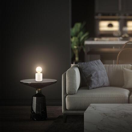 BRILONER Tubo stolní lampička - s vypínačem, E27 patice, max. 10W, bílá 7658016