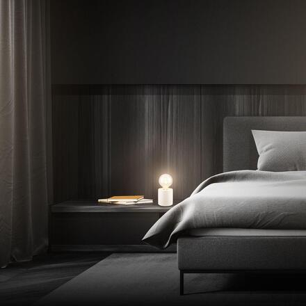 BRILONER Tubo stolní lampička - s vypínačem, E27 patice, max. 10W, bílá 7658016