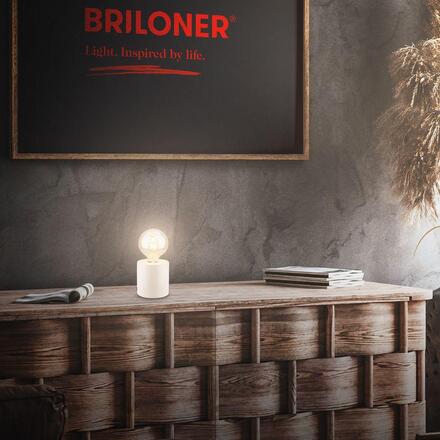 BRILONER Tubo stolní lampička - s vypínačem, E27 patice, max. 10W, bílá 7658016