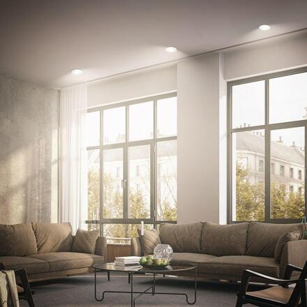 BRILONER Piwo vestavná svítidla 68mm 3ks sada - 230V, 4,7W, 400lm, nastavitelné, teplá bílá, bílá 7663036