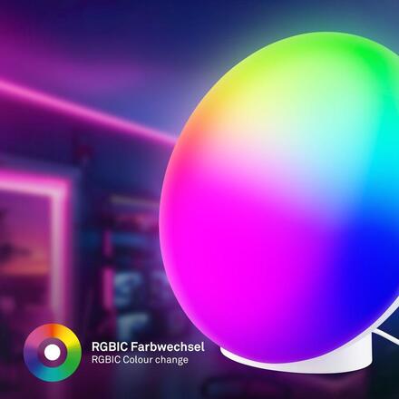 BRILONER Tara stolní lampička - 6W, 240lm, stmívatelné, LED, dálkový ovladač, RGBIC, CCT, bílá 7665016