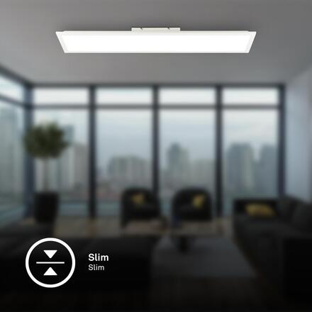 BRILONER Simple svítidlo LED panel 100x25 cm - 22W, 2300lm, neutrální bílá, IP44, bílé 7667016