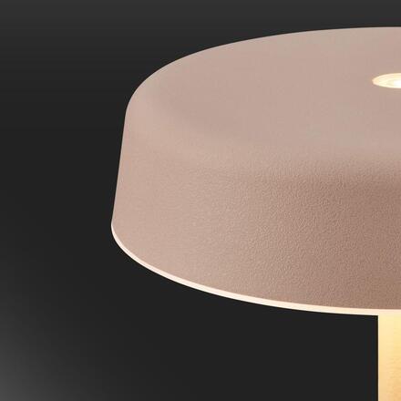 BRILONER Pala stolní lampička - 2W, 200lm, bezdrátová, LED, dotykový vypínač, stmívatelné, béžová 7668011