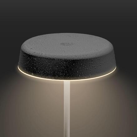 BRILONER Pala stolní lampička - 2W, 200lm, bezdrátová, LED, dotykový vypínač, stmívatelné, antracit 7668015