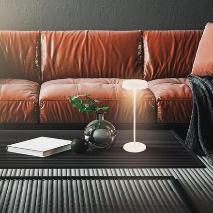 BRILONER Pala stolní lampička - 2W, 200lm, bezdrátová, LED, dotykový vypínač, stmívatelné, bílá 7668016