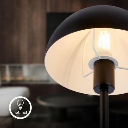 BRILONER Pura stolní lampička - s vypínačem, E14 patice, černá 7671015