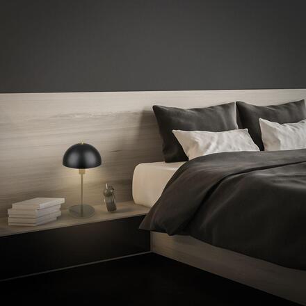 BRILONER Pura stolní lampička - s vypínačem, E14 patice, černá 7671015