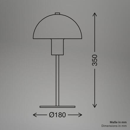BRILONER Pura stolní lampička - s vypínačem, E14 patice, černá 7671015