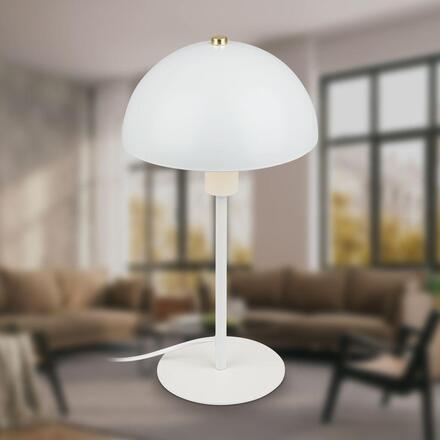 BRILONER Pura stolní lampička - s vypínačem, E14 patice, bílá 7671016