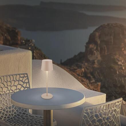 BRILONER Bota stolní lampa - 1,8W, 120lm, nabíjecí, LED, stmívatelné, dotykový vypínač, teplá bílá, béžová 7708011