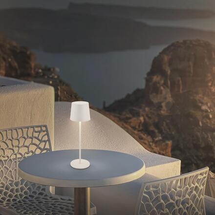 BRILONER Bota stolní lampa - 1,8W, 120lm, nabíjecí, LED, stmívatelné, dotykový vypínač, teplá bílá, bílá 7708016