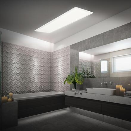 BRILONER Piatto svítidlo LED panel 100x25 cm - 24W, 2600lm, stmívatelné, dálkový ovladač, CCT, bílé 7767016