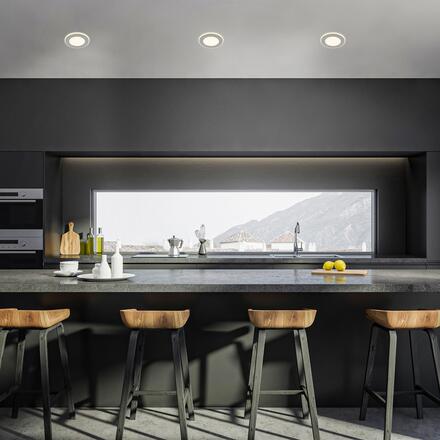 BRILONER Gima 3ks sada LED vestavné bodové svítidlo, 3 krokové ovládání, matný chrom 7988034