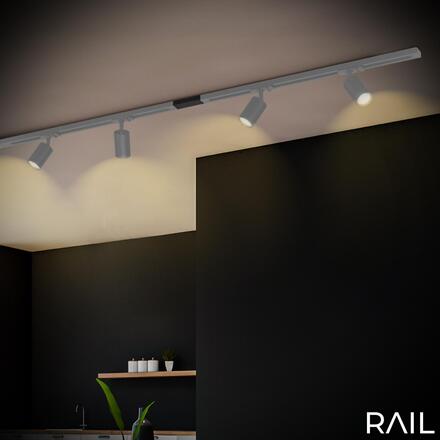 BRILONER Napájení lištový systém 230V – vysokonapěťový, 1-fázový, přisazený, černá 8002005