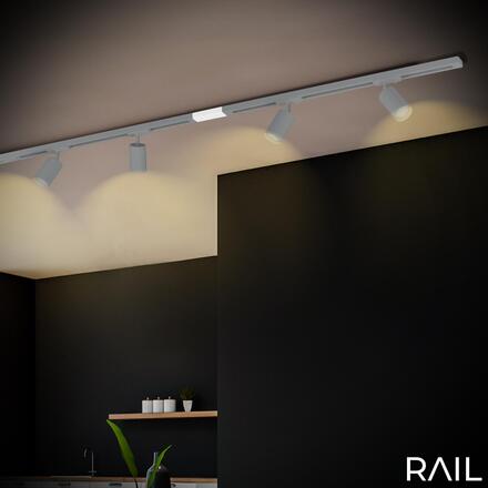 BRILONER Napájení lištový systém 230V – vysokonapěťový, 1-fázový, přisazený, bílá 8002006