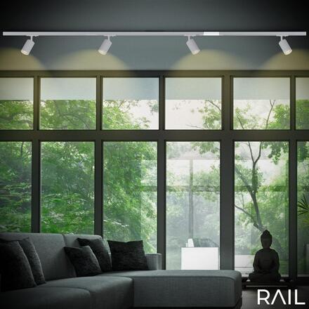 BRILONER Napájení lištový systém 230V – vysokonapěťový, 1-fázový, přisazený, bílá 8002006