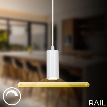 BRILONER 1-fázový lištový systém, kompletní sada, 4x LED závěsná svítidla, bílá 8016046