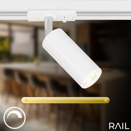 BRILONER 1-fázový lištový systém, kompletní sada, 4x LED spoty, bílá 8017046