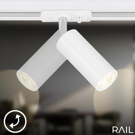 BRILONER 1-fázový lištový systém, kompletní sada, 4x LED spoty, bílá 8017046