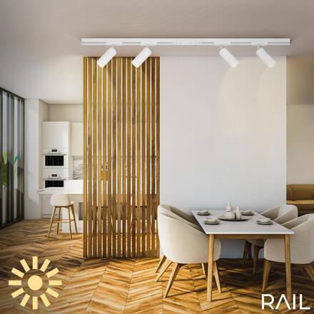 BRILONER 1-fázový lištový systém, kompletní sada, 4x LED spoty, bílá 8017046