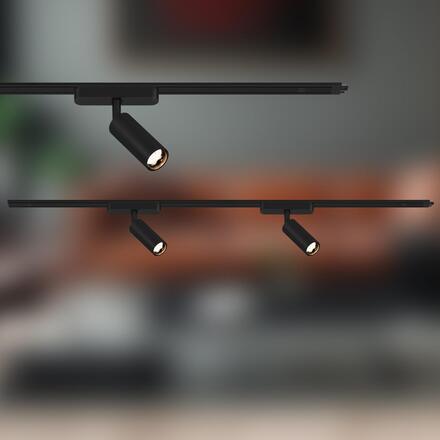 BRILONER Luxtrail lištový systém, prodlužovací sada, 2x LED spoty, černá 8026025