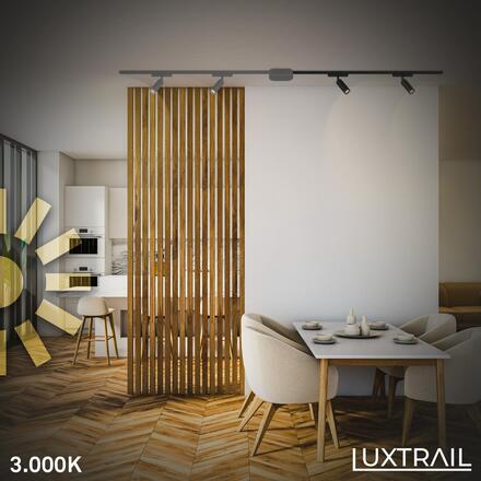 BRILONER Luxtrail lištový systém, prodlužovací sada, 2x LED spoty, černá 8026025