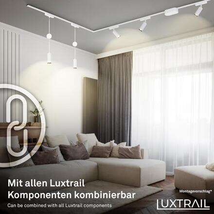 BRILONER Luxtrail lištový systém, prodlužovací sada, 2x LED spoty, bílá 8026026