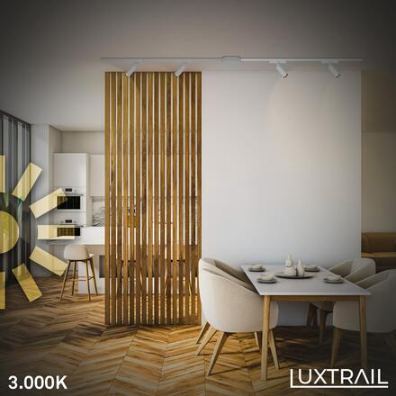 BRILONER Luxtrail lištový systém, prodlužovací sada, 2x LED spoty, bílá 8026026