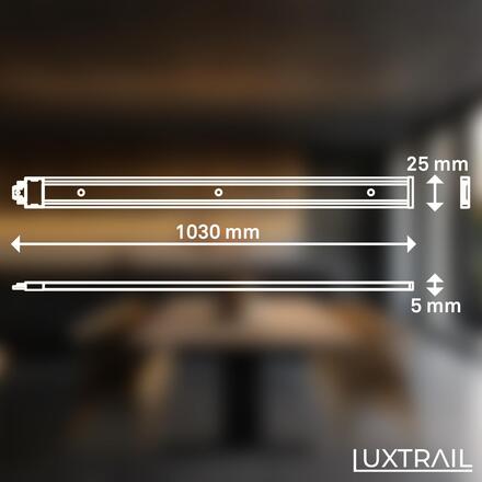 BRILONER 1fázový nízkonapěťový systém kolejnice 48V, kov, 100 cm, přisazený, černá 8028005