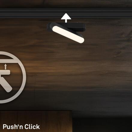 BRILONER LUXTRAIL lištový systém 48V, LED Tracklight, 5,5W, 720lm, nastavitelné, černá 8030015