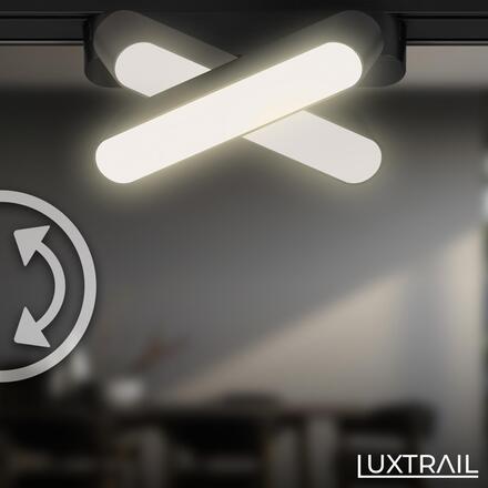 BRILONER LUXTRAIL lištový systém 48V, LED Tracklight, 5,5W, 720lm, nastavitelné, černá 8030015