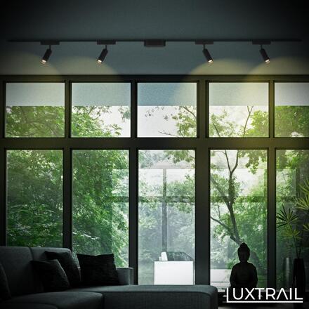 BRILONER LUXTRAIL lištový systém 48V, LED spot, 5W, 450lm, nastavitelné, černá 8031015