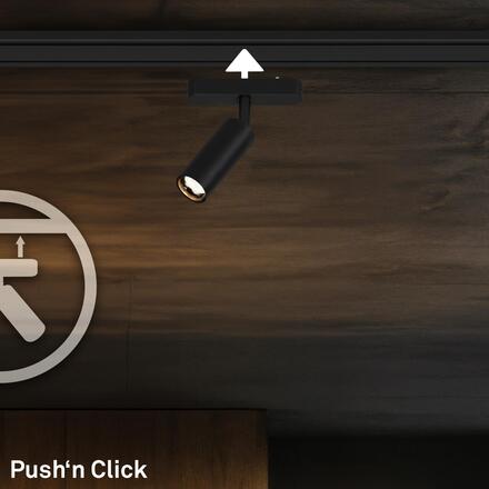 BRILONER LUXTRAIL lištový systém 48V, LED spot, 5W, 450lm, nastavitelné, černá 8031015