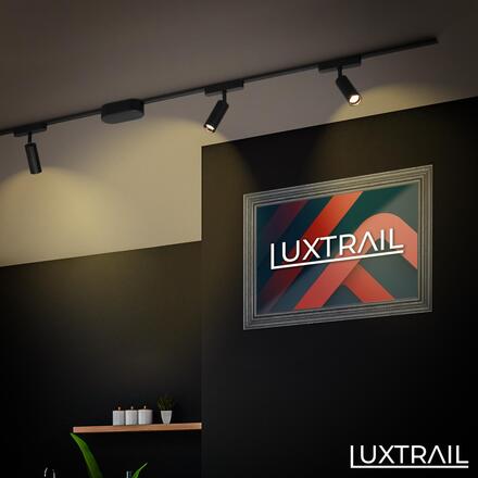 BRILONER LUXTRAIL lištový systém 48V, LED spot, 5W, 450lm, nastavitelné, černá 8031015