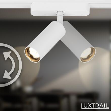 BRILONER LUXTRAIL lištový systém 48V, LED spot, 5W, 450lm, nastavitelné, bílé 8031016