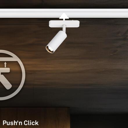 BRILONER LUXTRAIL lištový systém 48V, LED spot, 5W, 450lm, nastavitelné, bílé 8031016