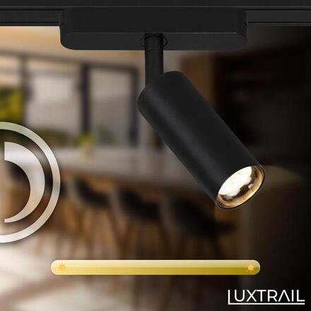 BRILONER Luxtrail lištový systém, kompletní sada, 6x LED spoty, černá 8033065