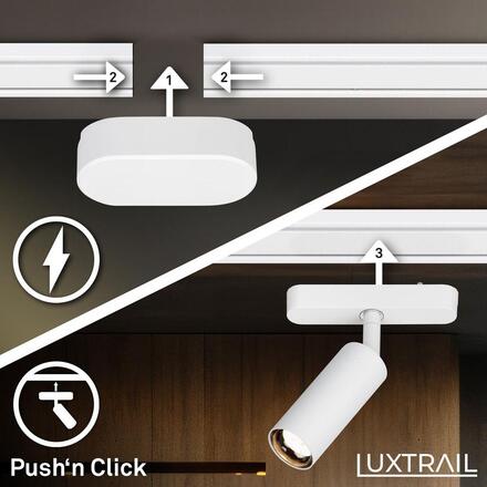 BRILONER Luxtrail lištový systém, kompletní sada, 6x LED spoty, bílá 8033066