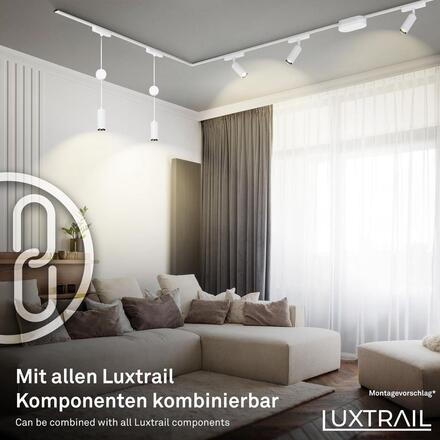 BRILONER Luxtrail lištový systém, kompletní sada, 6x LED spoty, bílá 8033066