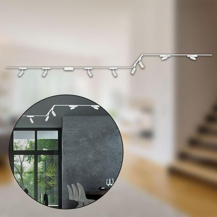 BRILONER Luxtrail lištový systém, 6x spot, 2x track svítidlo, do U/Z, bílá 8038086