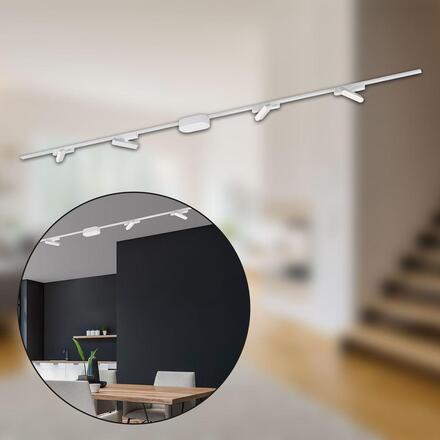 BRILONER Luxtrail lištový systém, kompletní sada, 4x LED svítidlo, bílé 8040046