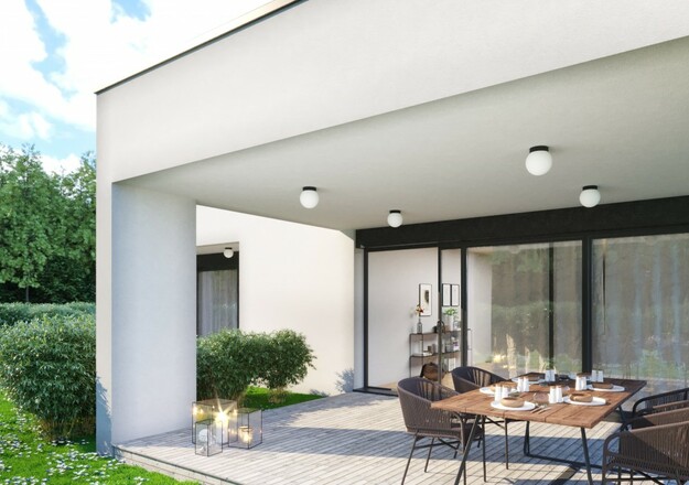 LUCIS stropní a nástěnné svítidlo POLARIS S 17,1W LED 3000K sklo bronz opál BS24.L1.350.73M DALI2 DALI