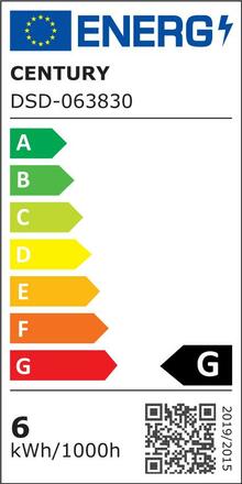 CENTURY LED DICRO GU10 6W GU10 3000K Ra95 315Lm 35d DIMM IP20 CEN DSD-063830