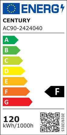 CENTURY LED pásek ACCENTO PRO 24W 120 led/m 120W 3000K 9000Lm Ra90 120d IP20 24VDC CEN AC90-2424040
