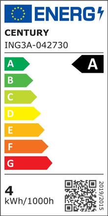 CENTURY LED FILAMENT HRUŠKA INCANTO 3,8W E27 3000K 360d