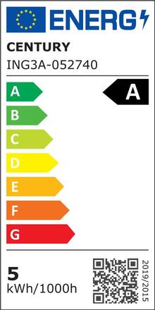 CENTURY LED FILAMENT HRUŠKA INCANTO 5W E27 4000K 360d